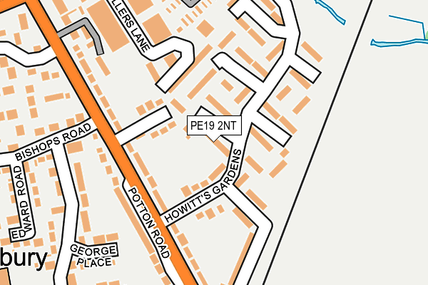 PE19 2NT map - OS OpenMap – Local (Ordnance Survey)