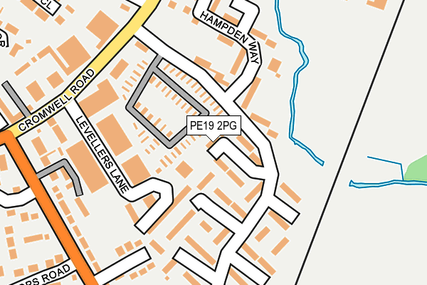 PE19 2PG map - OS OpenMap – Local (Ordnance Survey)