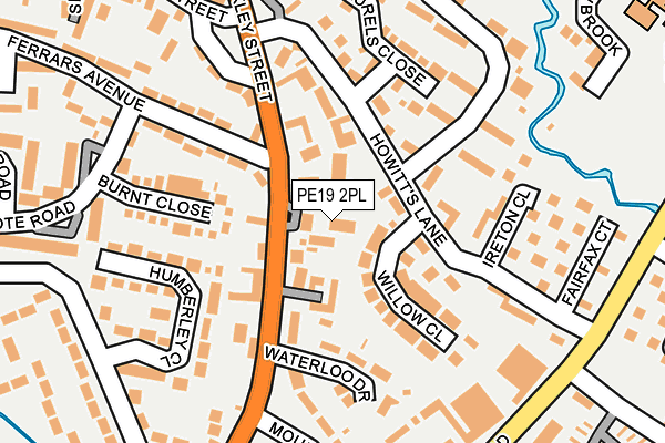 PE19 2PL map - OS OpenMap – Local (Ordnance Survey)