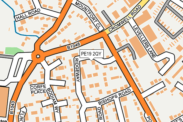 PE19 2QY map - OS OpenMap – Local (Ordnance Survey)