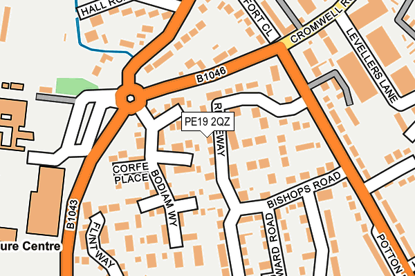 PE19 2QZ map - OS OpenMap – Local (Ordnance Survey)