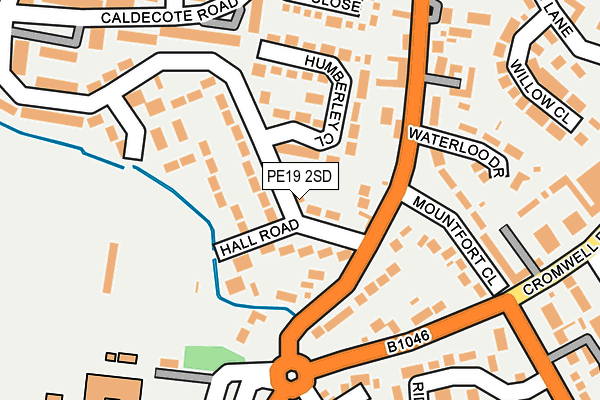 PE19 2SD map - OS OpenMap – Local (Ordnance Survey)