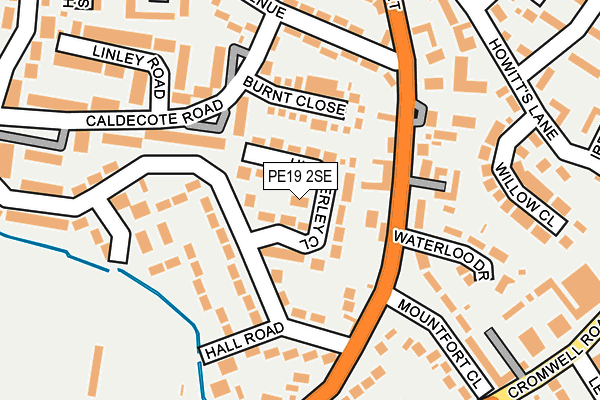 PE19 2SE map - OS OpenMap – Local (Ordnance Survey)