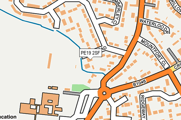 PE19 2SF map - OS OpenMap – Local (Ordnance Survey)