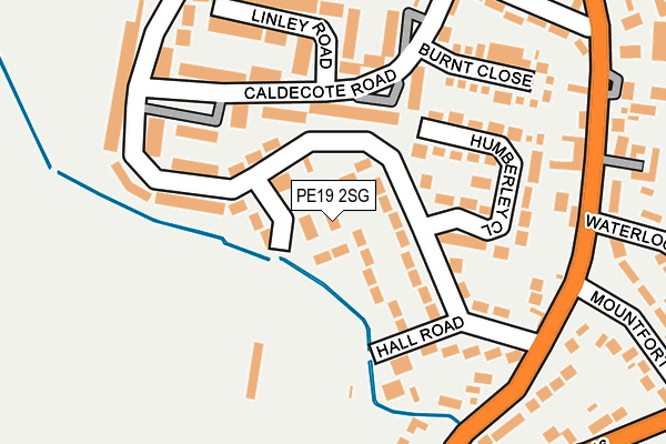 PE19 2SG map - OS OpenMap – Local (Ordnance Survey)