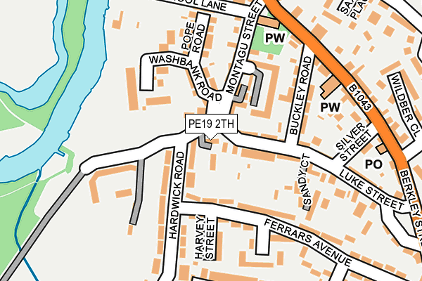PE19 2TH map - OS OpenMap – Local (Ordnance Survey)