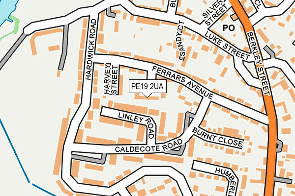 PE19 2UA map - OS OpenMap – Local (Ordnance Survey)