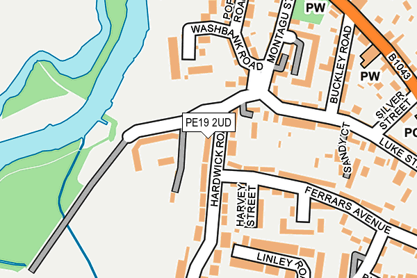 PE19 2UD map - OS OpenMap – Local (Ordnance Survey)