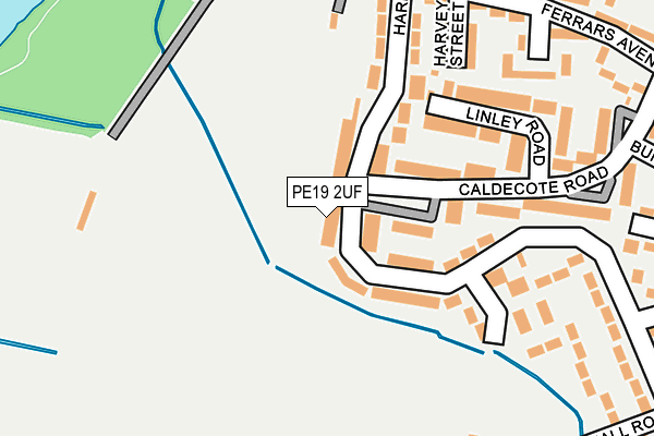 PE19 2UF map - OS OpenMap – Local (Ordnance Survey)