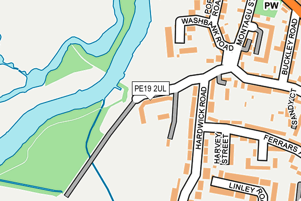 PE19 2UL map - OS OpenMap – Local (Ordnance Survey)