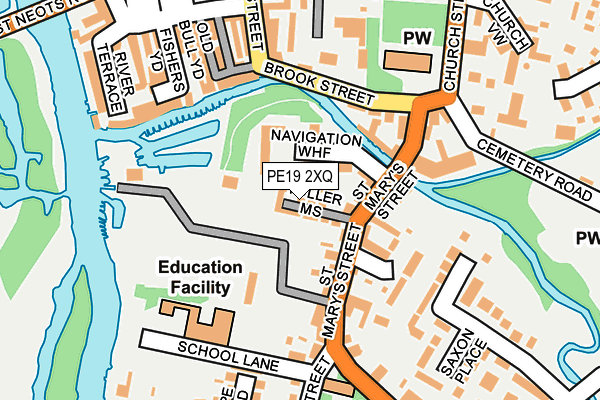 PE19 2XQ map - OS OpenMap – Local (Ordnance Survey)