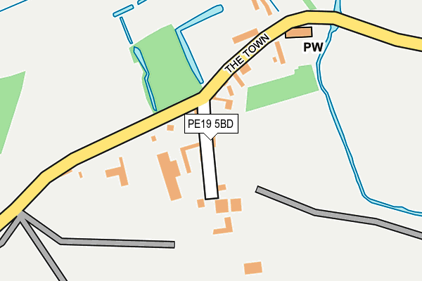 PE19 5BD map - OS OpenMap – Local (Ordnance Survey)