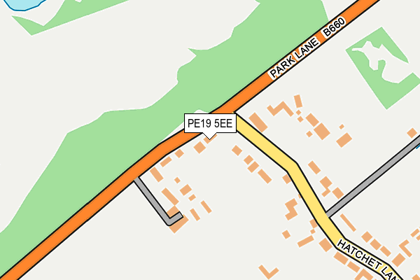 PE19 5EE map - OS OpenMap – Local (Ordnance Survey)
