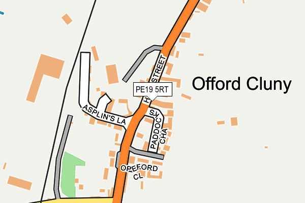 PE19 5RT map - OS OpenMap – Local (Ordnance Survey)