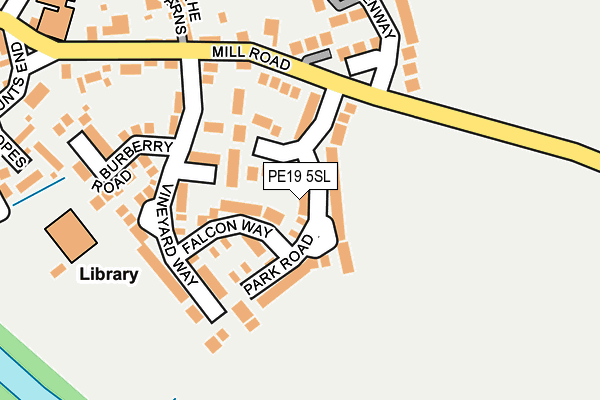 PE19 5SL map - OS OpenMap – Local (Ordnance Survey)