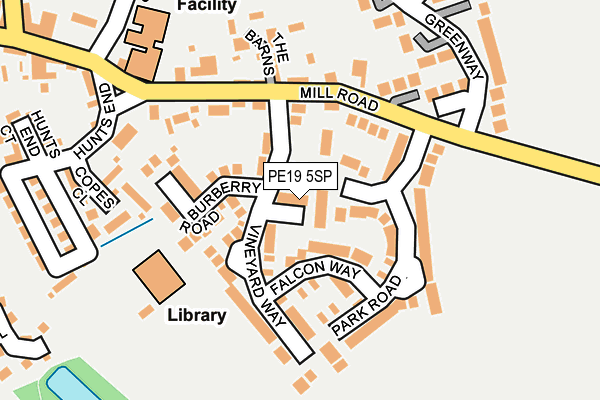 PE19 5SP map - OS OpenMap – Local (Ordnance Survey)