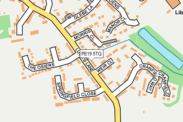 PE19 5TQ map - OS OpenMap – Local (Ordnance Survey)