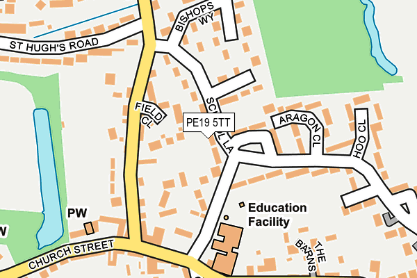 PE19 5TT map - OS OpenMap – Local (Ordnance Survey)