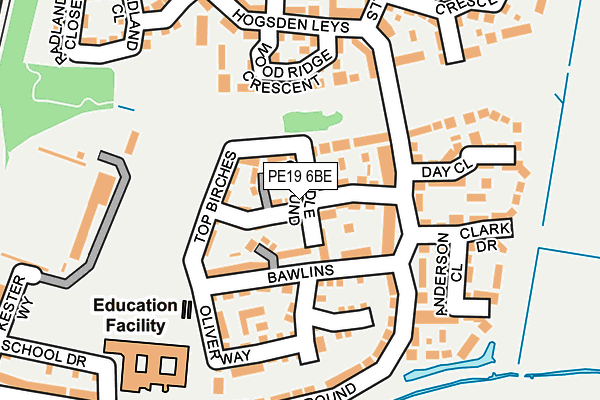 PE19 6BE map - OS OpenMap – Local (Ordnance Survey)