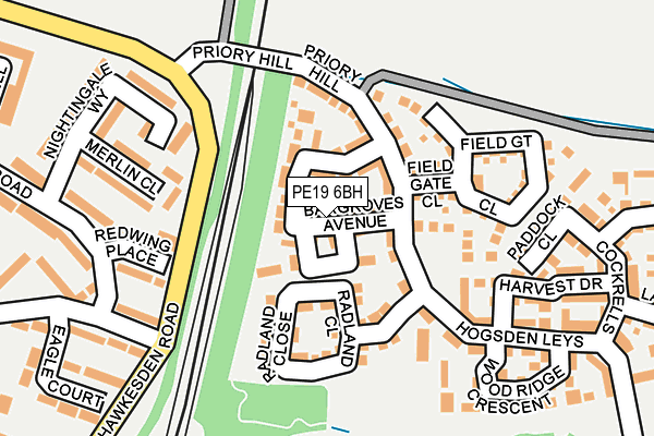 PE19 6BH map - OS OpenMap – Local (Ordnance Survey)