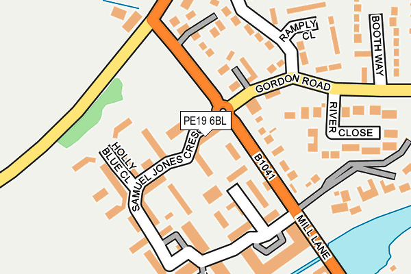 PE19 6BL map - OS OpenMap – Local (Ordnance Survey)