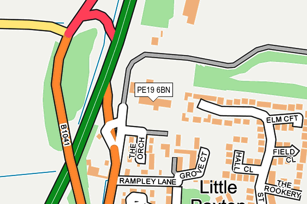 PE19 6BN map - OS OpenMap – Local (Ordnance Survey)