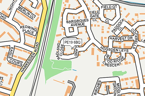 PE19 6BQ map - OS OpenMap – Local (Ordnance Survey)