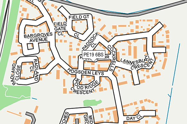 PE19 6BS map - OS OpenMap – Local (Ordnance Survey)