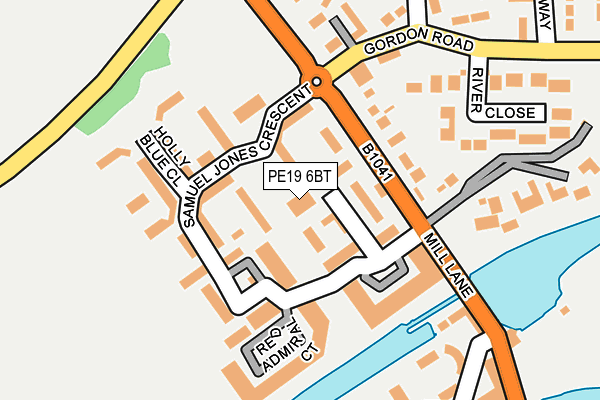 PE19 6BT map - OS OpenMap – Local (Ordnance Survey)