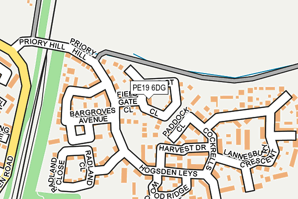 PE19 6DG map - OS OpenMap – Local (Ordnance Survey)