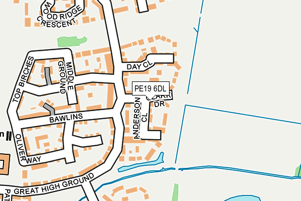 PE19 6DL map - OS OpenMap – Local (Ordnance Survey)