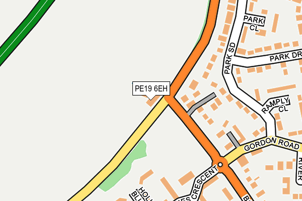 PE19 6EH map - OS OpenMap – Local (Ordnance Survey)