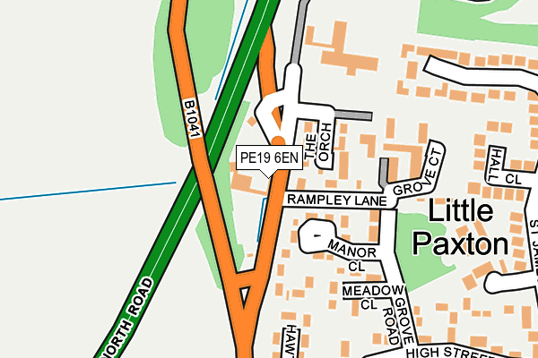 PE19 6EN map - OS OpenMap – Local (Ordnance Survey)