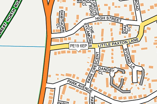 PE19 6EP map - OS OpenMap – Local (Ordnance Survey)