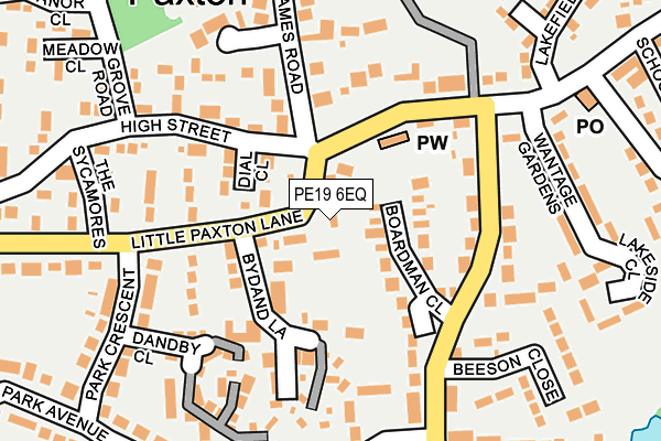 PE19 6EQ map - OS OpenMap – Local (Ordnance Survey)