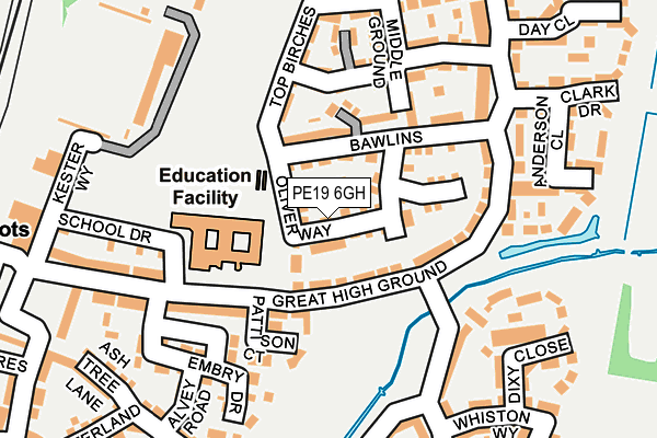 PE19 6GH map - OS OpenMap – Local (Ordnance Survey)