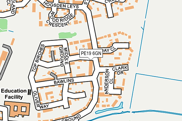 PE19 6GN map - OS OpenMap – Local (Ordnance Survey)