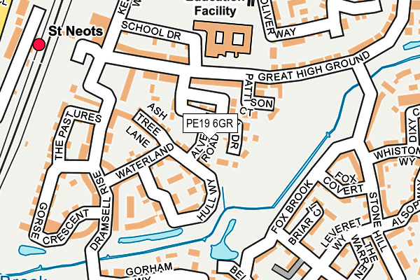 PE19 6GR map - OS OpenMap – Local (Ordnance Survey)