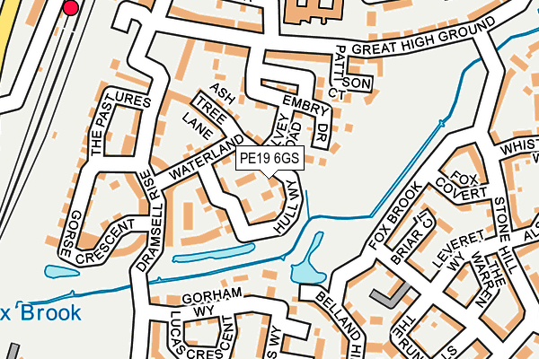 PE19 6GS map - OS OpenMap – Local (Ordnance Survey)