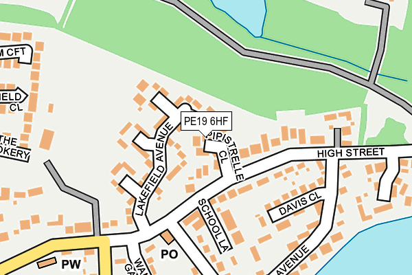 PE19 6HF map - OS OpenMap – Local (Ordnance Survey)