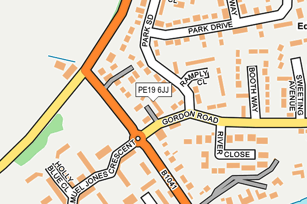 PE19 6JJ map - OS OpenMap – Local (Ordnance Survey)