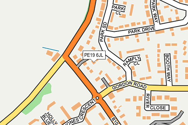 PE19 6JL map - OS OpenMap – Local (Ordnance Survey)