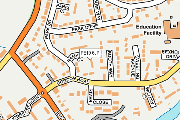 PE19 6JP map - OS OpenMap – Local (Ordnance Survey)