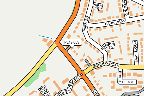 PE19 6LS map - OS OpenMap – Local (Ordnance Survey)