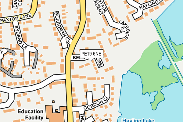 PE19 6NE map - OS OpenMap – Local (Ordnance Survey)