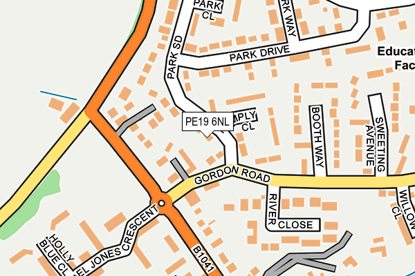 PE19 6NL map - OS OpenMap – Local (Ordnance Survey)