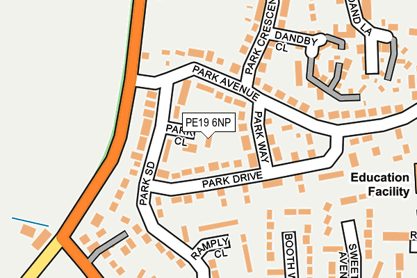 PE19 6NP map - OS OpenMap – Local (Ordnance Survey)