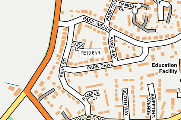 PE19 6NR map - OS OpenMap – Local (Ordnance Survey)