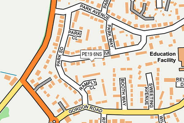 PE19 6NS map - OS OpenMap – Local (Ordnance Survey)