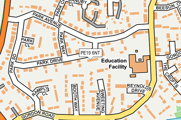PE19 6NT map - OS OpenMap – Local (Ordnance Survey)
